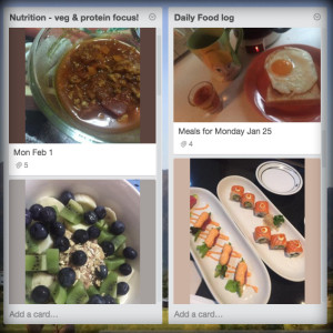 tracking meals with photos